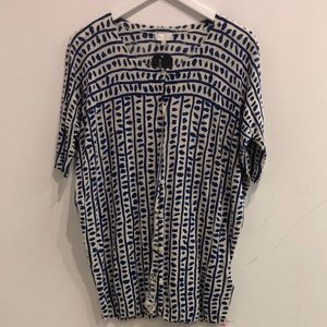 Escada Sport Santam Fantasy Printed Short-Sleeve Cardigan